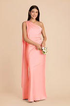 Ariadne Coral Pink alternate view 1 bridesmaid dress
