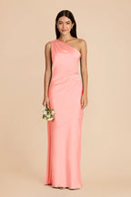 Ariadne Coral Pink alternate view 2 bridesmaid dress