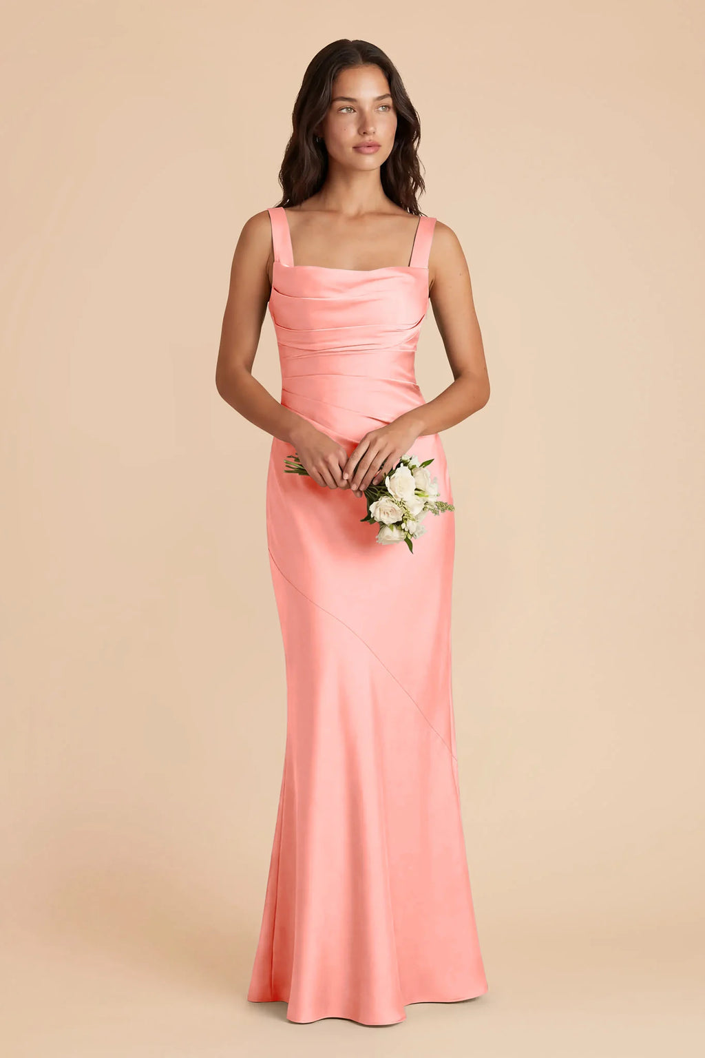 Colette Coral Pink alternate view 1 bridesmaid dress
