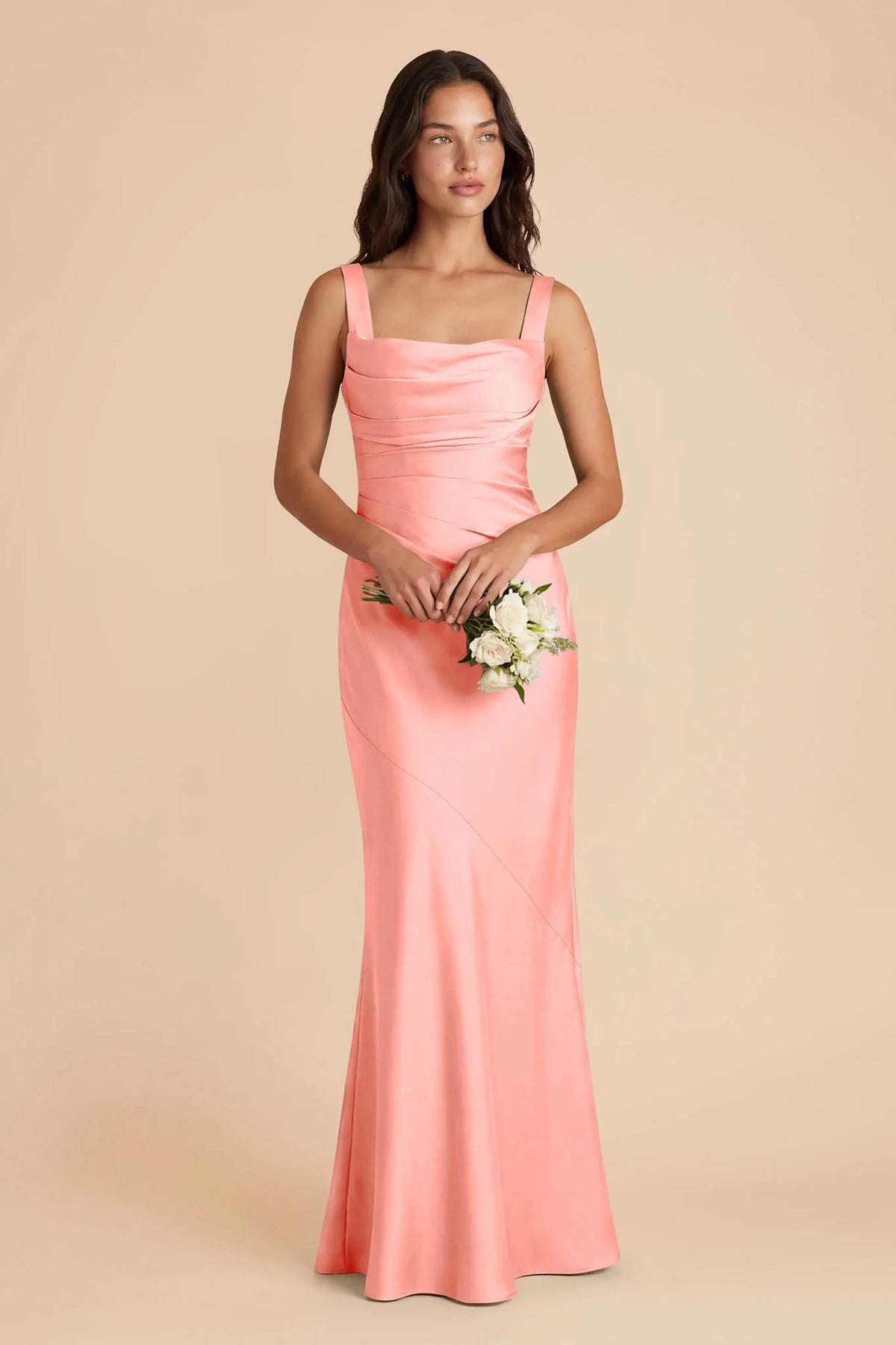 Colette Coral Pink alternate view 1 bridesmaid dress