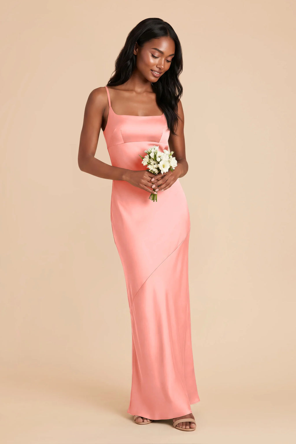 Noelle Coral Pink alternate view 1 bridesmaid dress