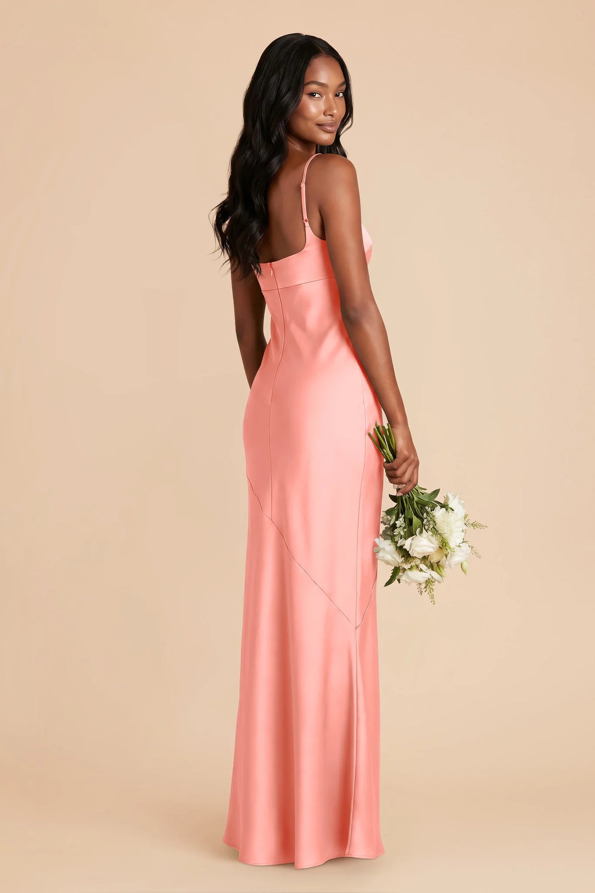 Noelle Coral Pink alternate view 2 bridesmaid dress