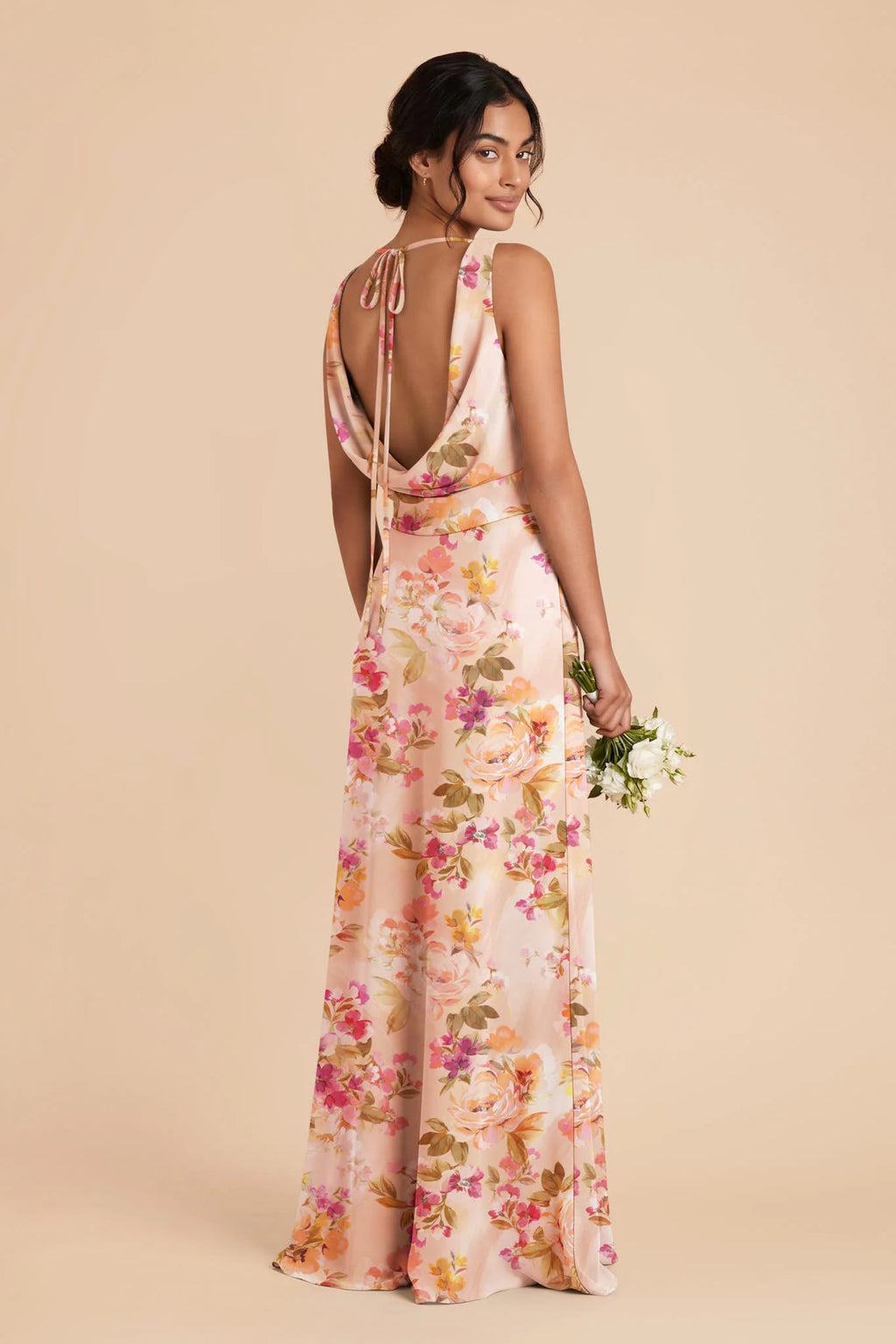 Odette Coral Sunset Peonies alternate view 1 bridesmaid dress