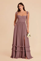 Daphne Dark Mauve alternate view 3 bridesmaid dress