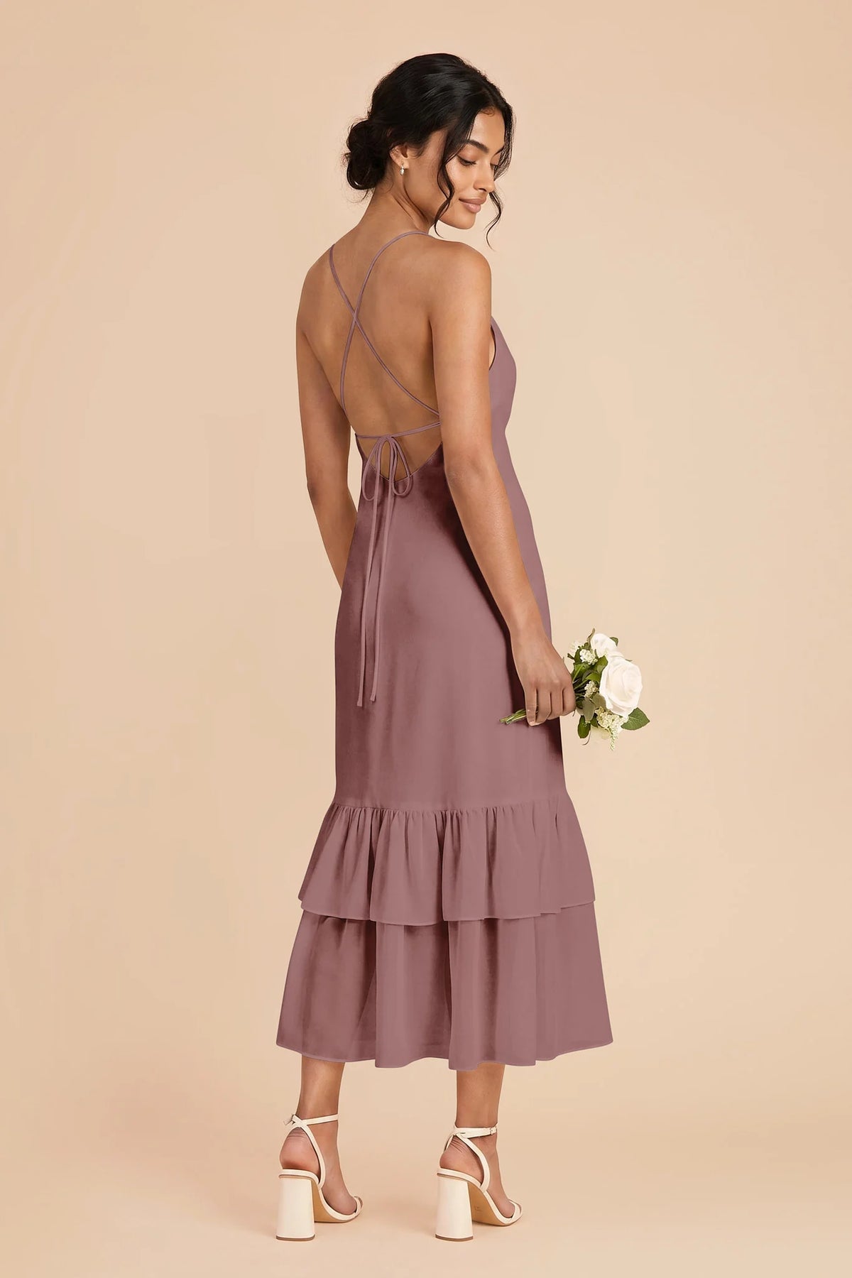 Liora Dark Mauve alternate view 2 bridesmaid dress