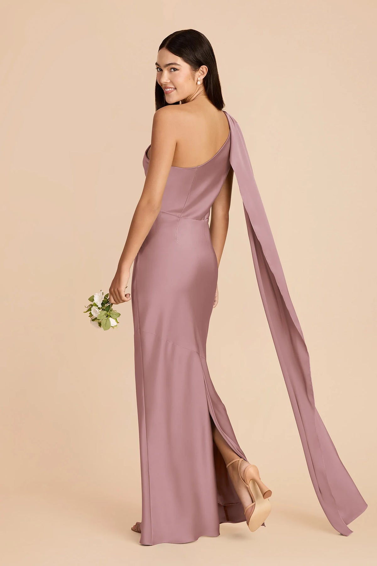 Ariadne Dark Mauve alternate view 3 bridesmaid dress