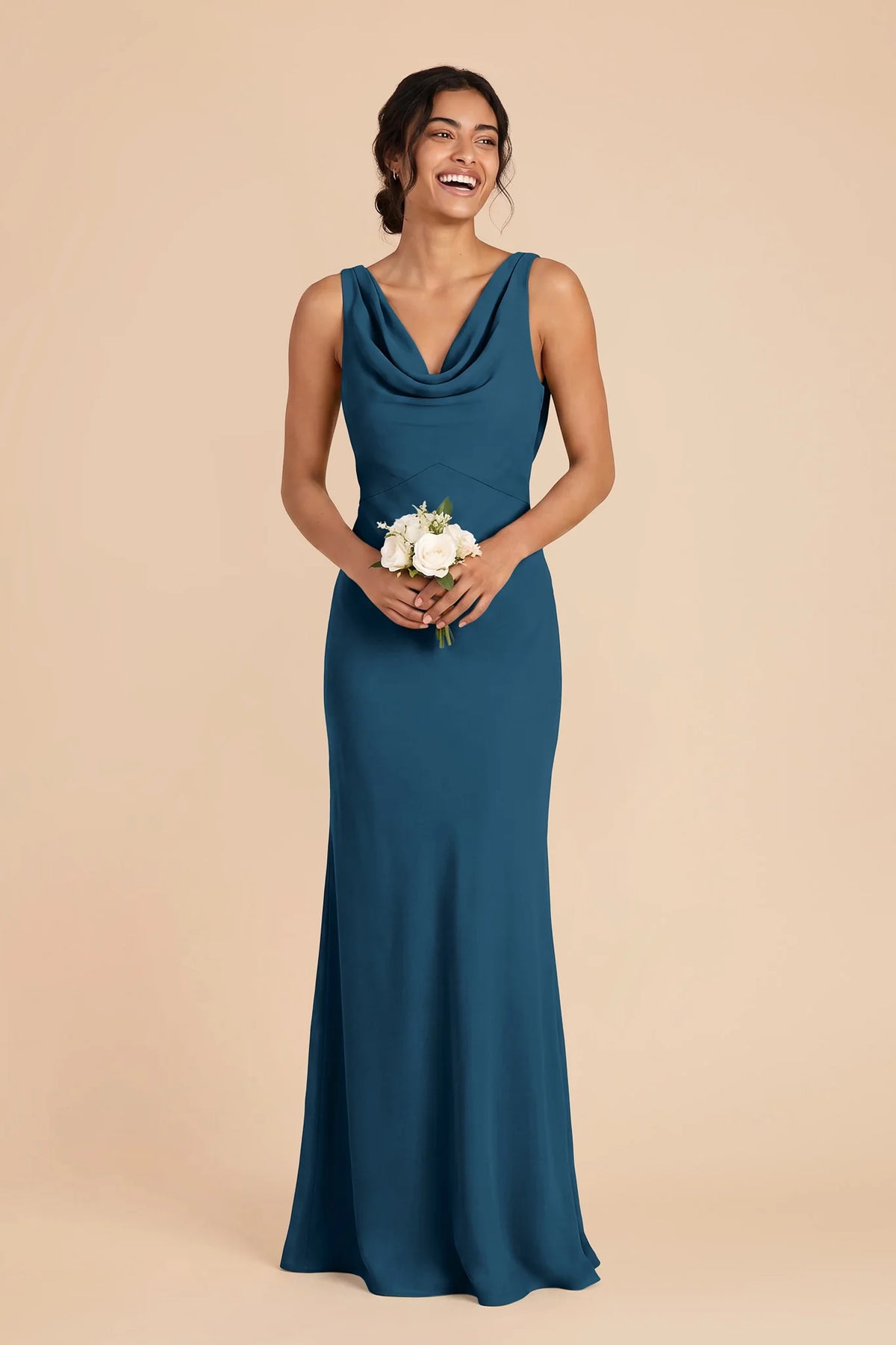 Odette Dark Teal alternate view 1 bridesmaid dress