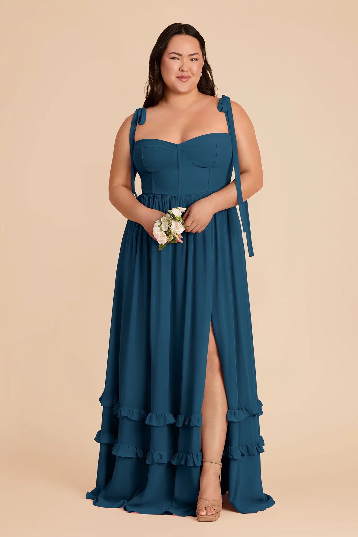 Daphne Dark Teal alternate view 1 bridesmaid dress