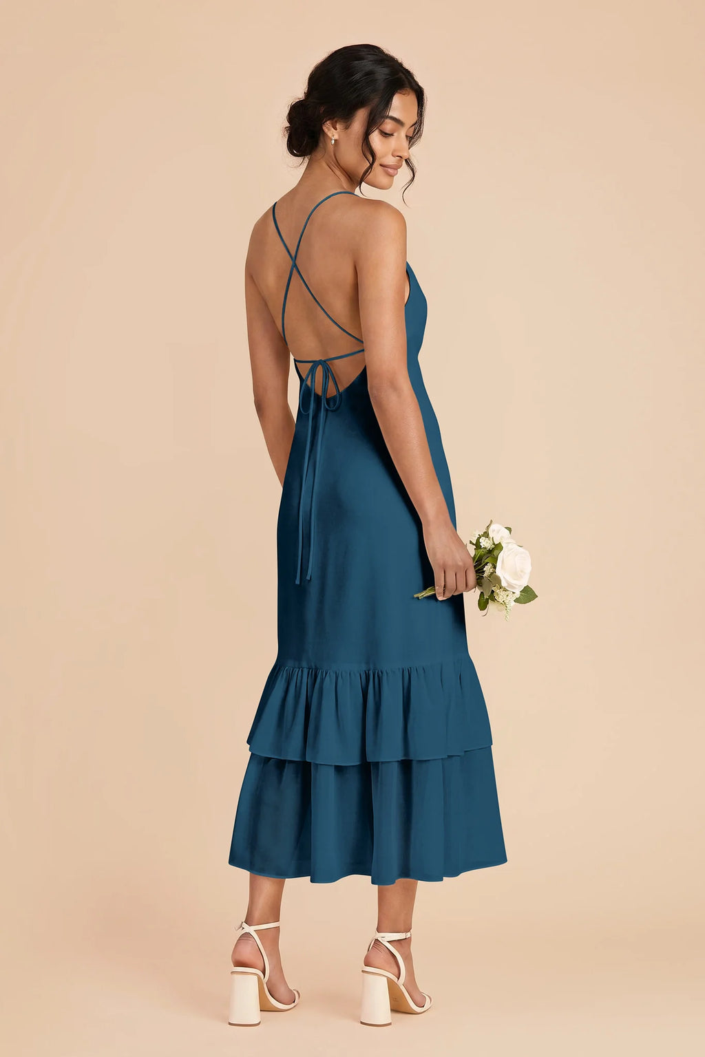 Liora Dark Teal alternate view 2 bridesmaid dress