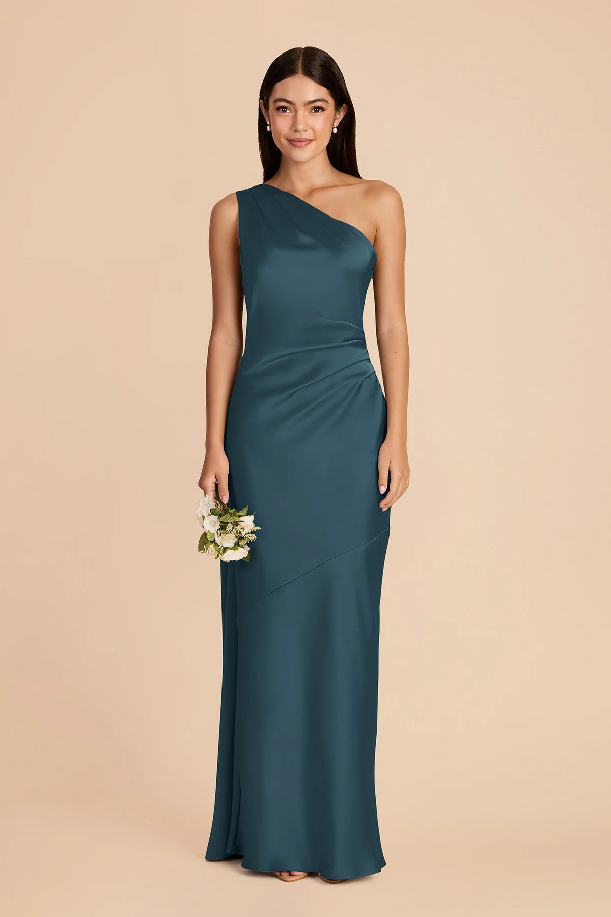 Ariadne Dark Teal alternate view 2 bridesmaid dress