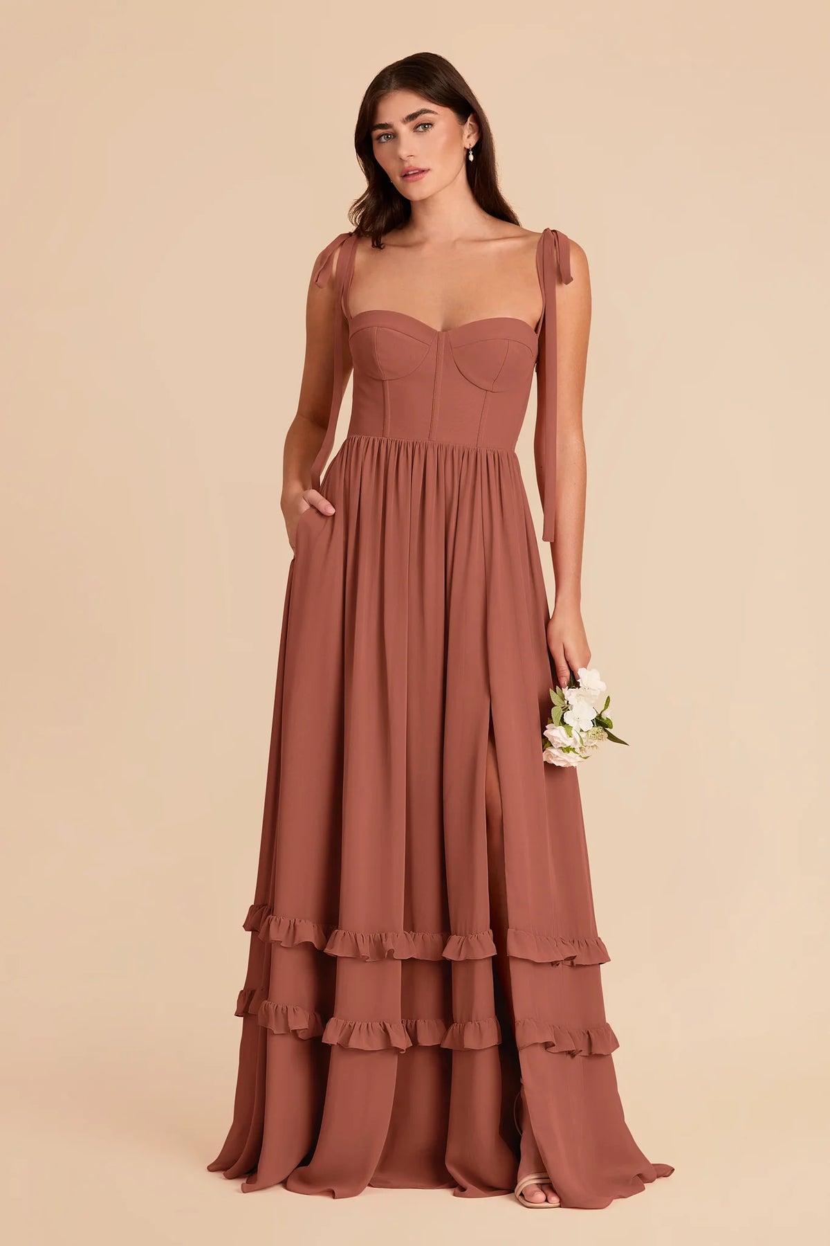 Daphne Desert Rose alternate view 2 bridesmaid dress