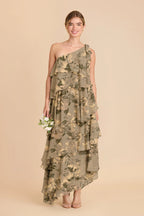 Marisol Doe Painted Botanics front view bridesmaid dress