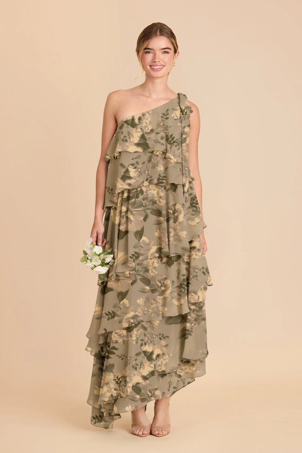 Marisol Doe Painted Botanics front view bridesmaid dress