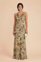 Odette Doe Painted Botanics front view bridesmaid dress