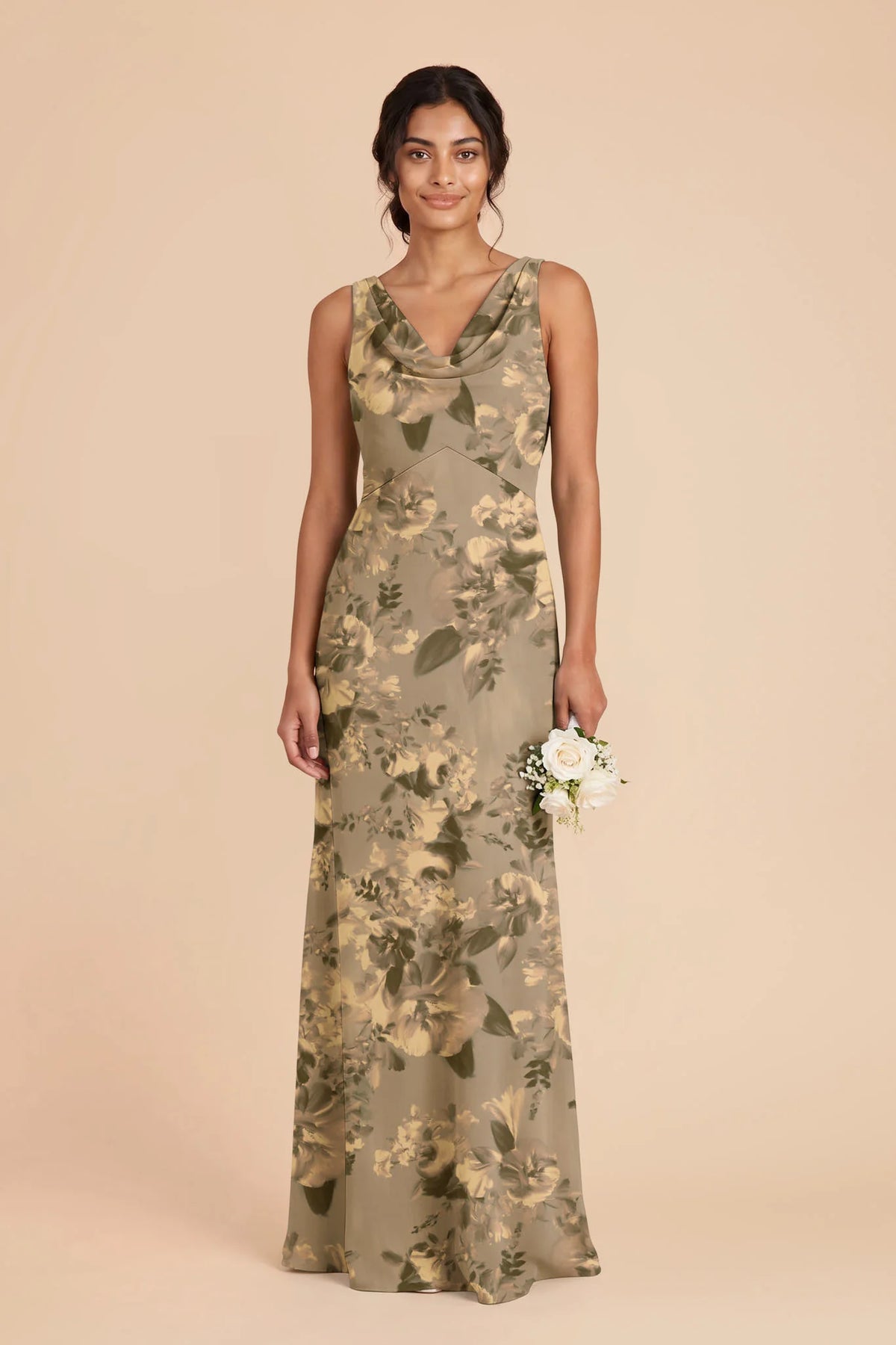 Odette Doe Painted Botanics front view bridesmaid dress