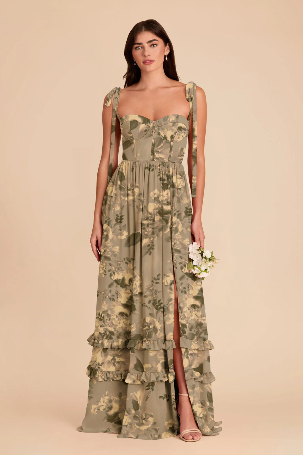 Daphne Doe Painted Botanics front view bridesmaid dress