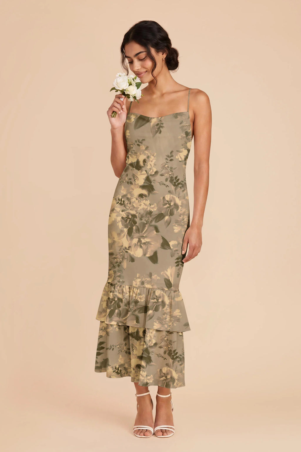 Liora Doe Painted Botanics front view bridesmaid dress