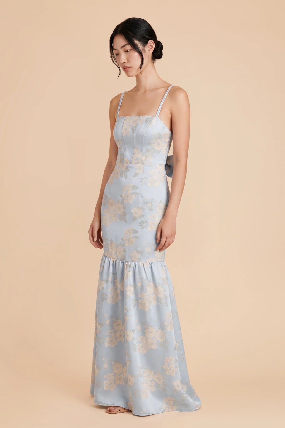 Maelle Dusty Blue Blush alternate view 1 bridesmaid dress