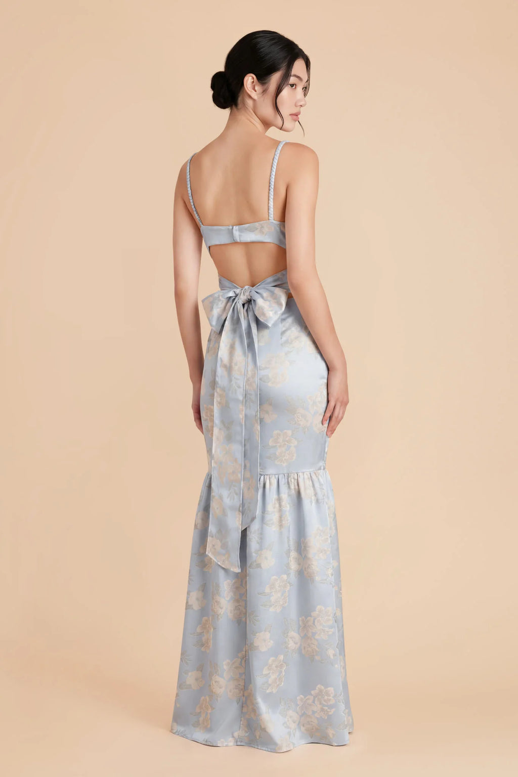 Maelle Dusty Blue Blush alternate view 2 bridesmaid dress