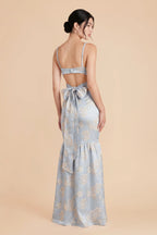 Maelle Dusty Blue Blush alternate view 2 bridesmaid dress