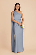 Ariadne Dusty Blue alternate view 1 bridesmaid dress