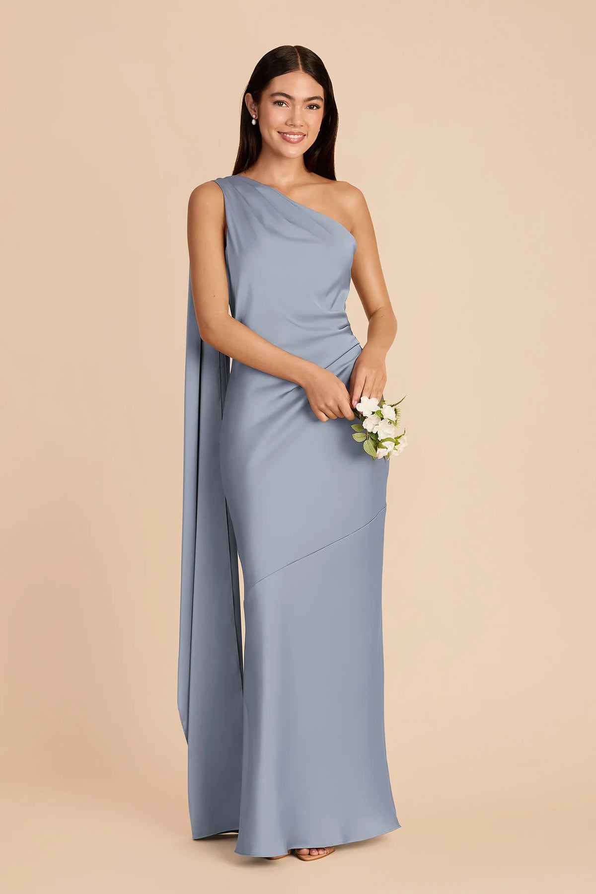 Ariadne Dusty Blue alternate view 1 bridesmaid dress