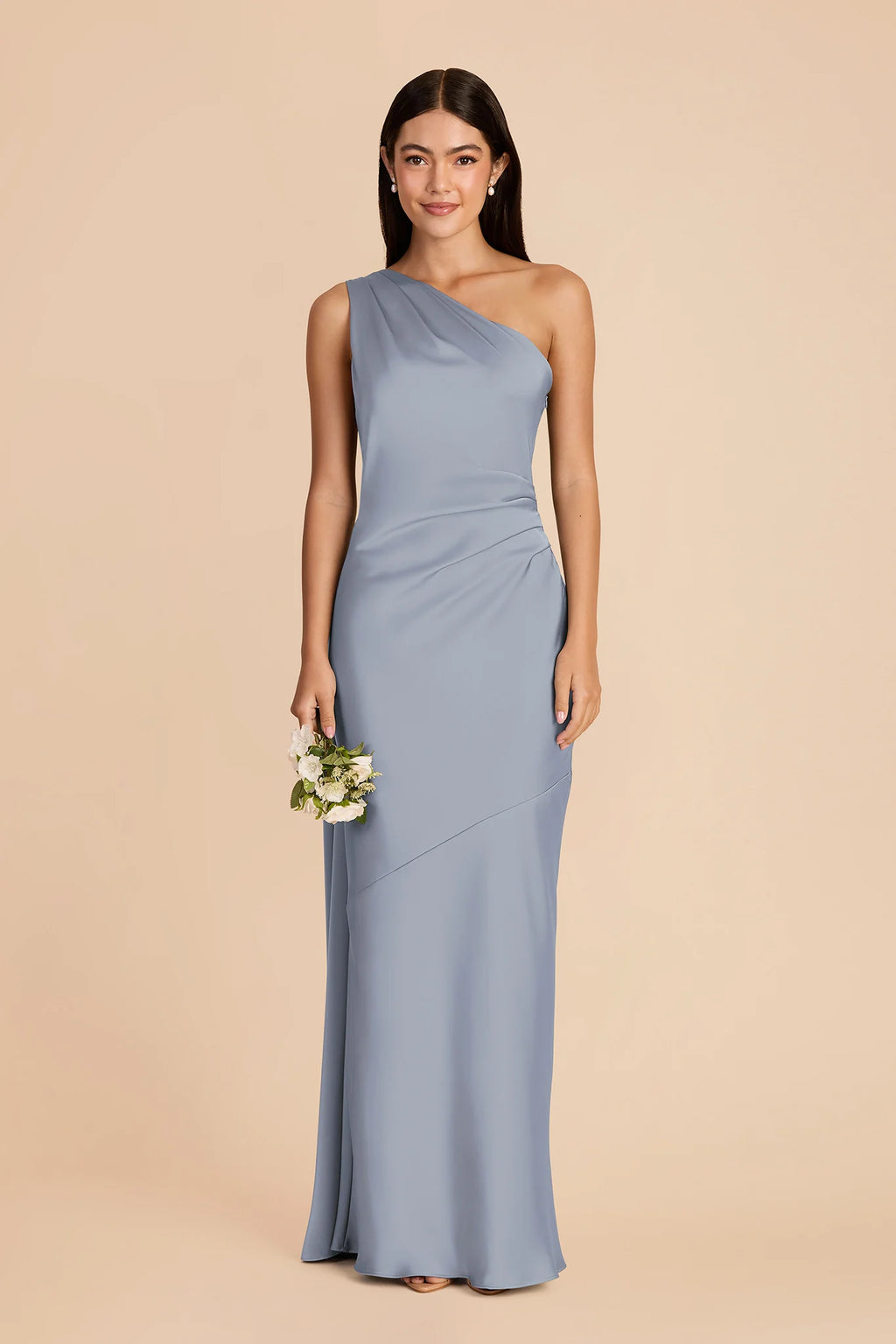 Ariadne Dusty Blue alternate view 2 bridesmaid dress
