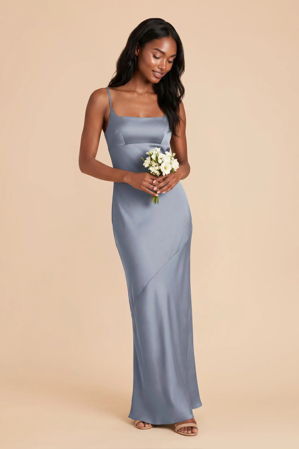 Noelle Dusty Blue alternate view 1 bridesmaid dress