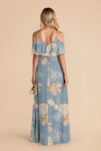 Genevieve Dusty Blue Romantic Bouquet alternate view 2 bridesmaid dress
