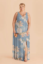 Annelise Dusty Blue Romantic Bouquet alternate view 1 bridesmaid dress