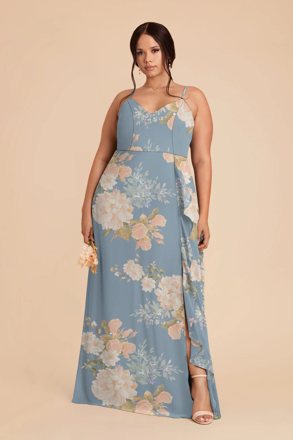 Margot Dusty Blue Romantic Bouquet alternate view 1 bridesmaid dress