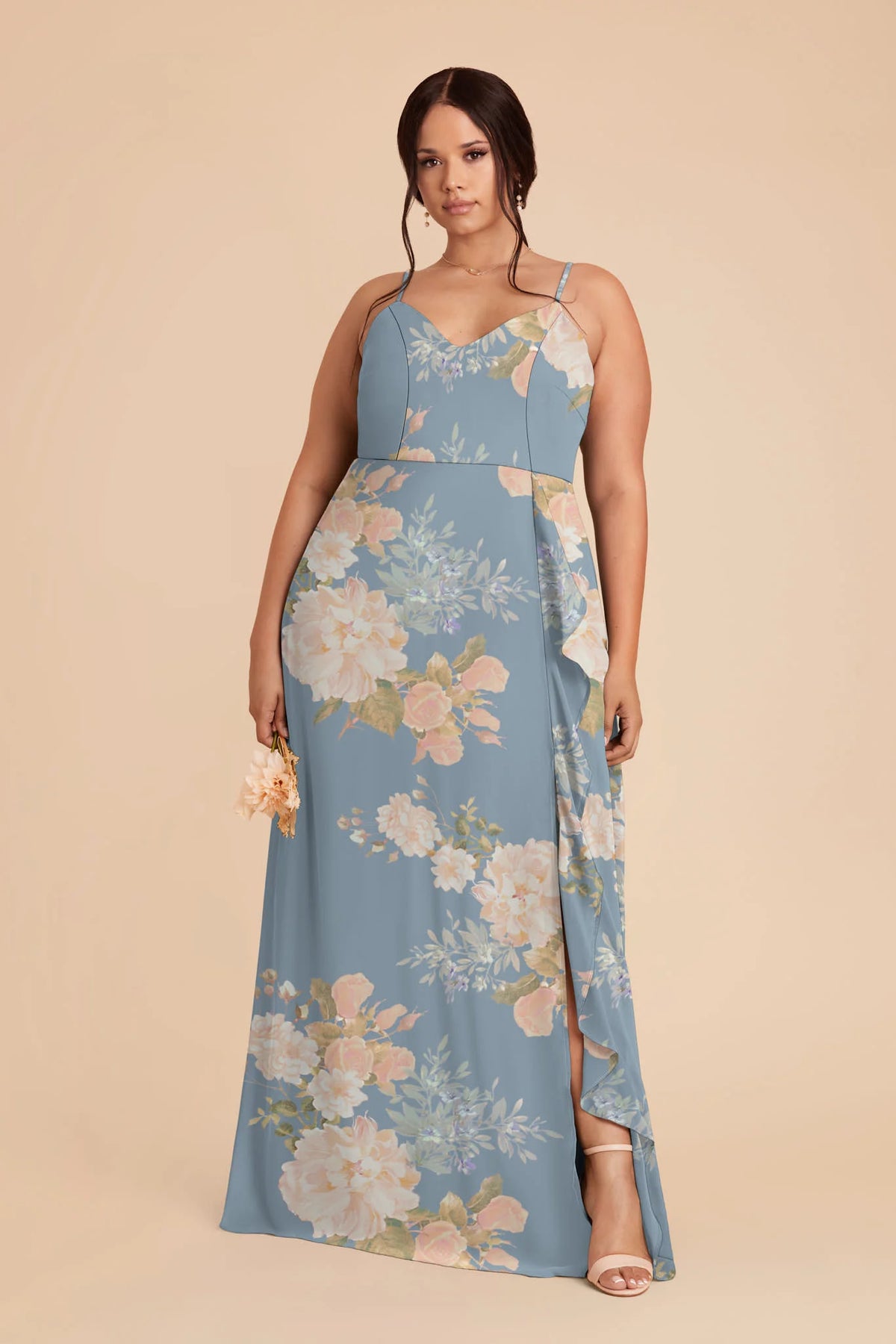 Margot Dusty Blue Romantic Bouquet alternate view 1 bridesmaid dress