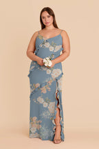 Vivienne Dusty Blue Romantic Bouquet alternate view 2 bridesmaid dress