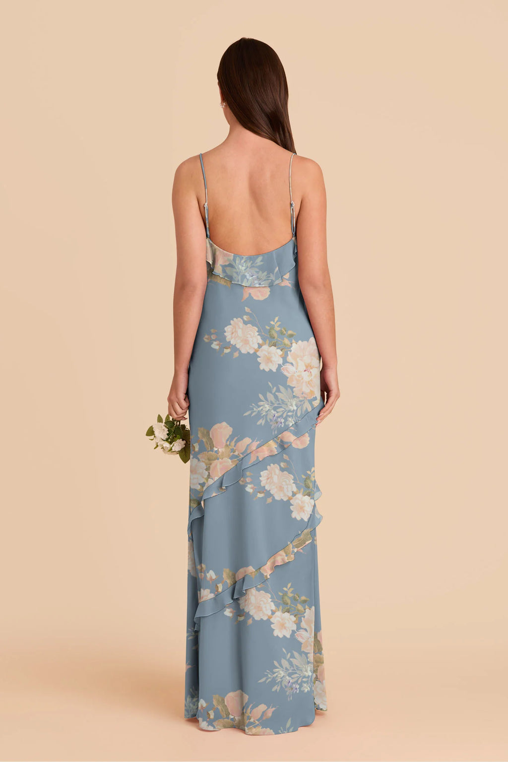 Vivienne Dusty Blue Romantic Bouquet alternate view 1 bridesmaid dress