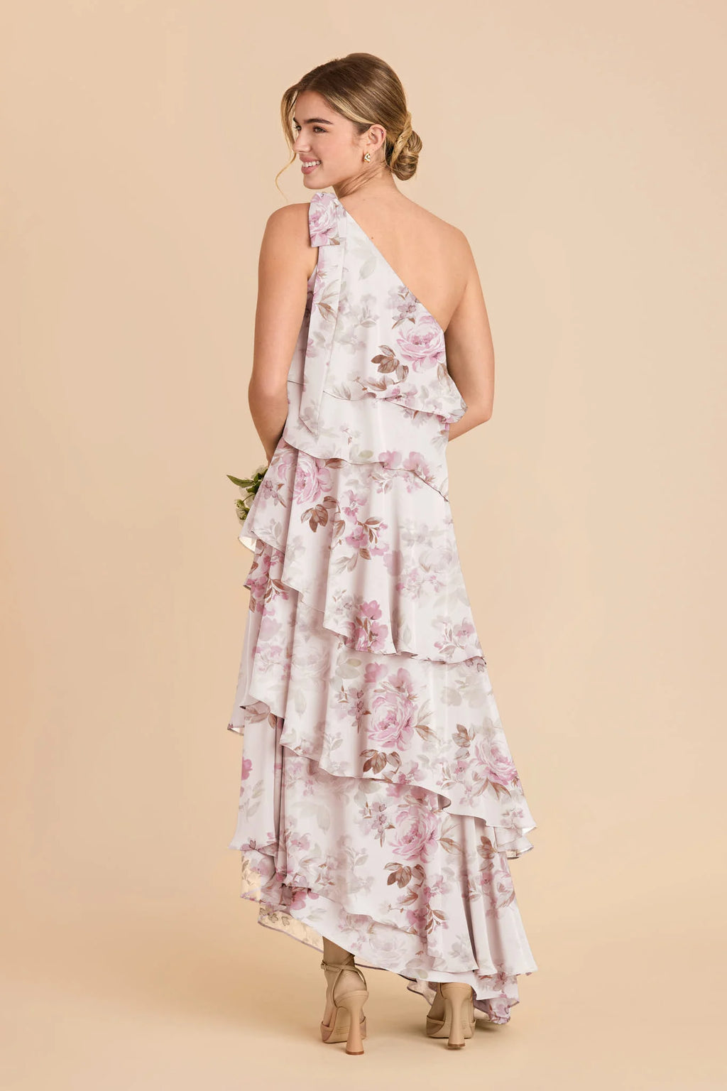 Marisol Dusty Pink Peonies alternate view 1 bridesmaid dress