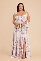 Daphne Dusty Pink Peonies alternate view 1 bridesmaid dress