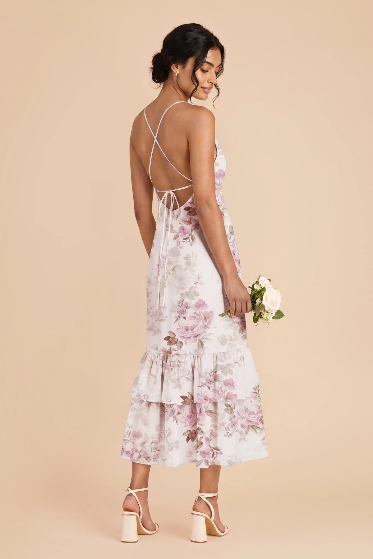 Liora Dusty Pink Peonies alternate view 1 bridesmaid dress