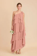 Marisol Dusty Rose front view bridesmaid dress
