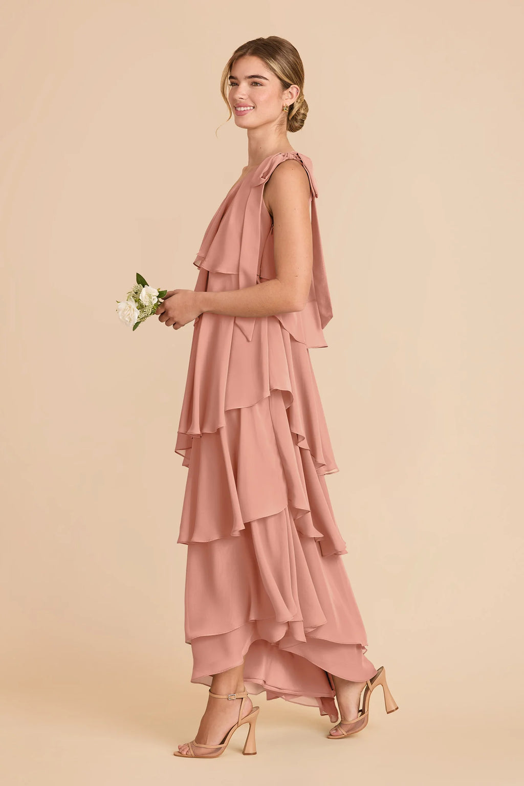 Marisol Dusty Rose alternate view 2 bridesmaid dress