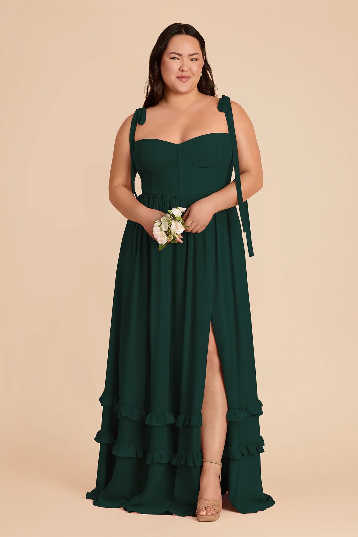Daphne Emerald alternate view 1 bridesmaid dress