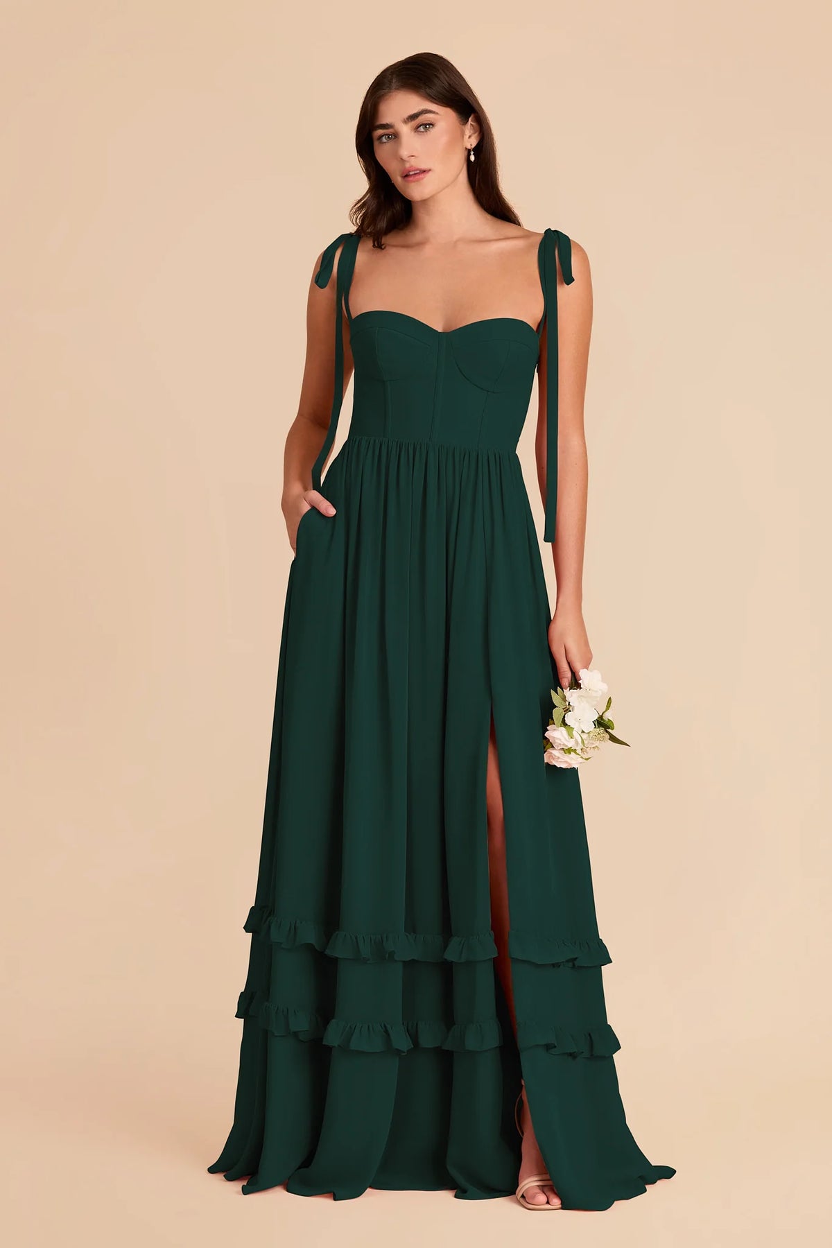 Daphne Emerald alternate view 3 bridesmaid dress