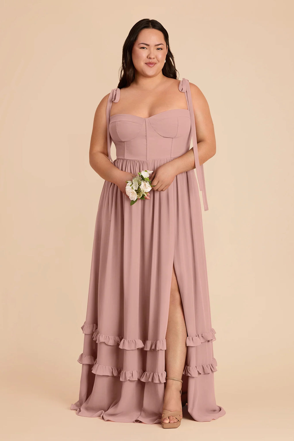 Daphne English Rose alternate view 1 bridesmaid dress