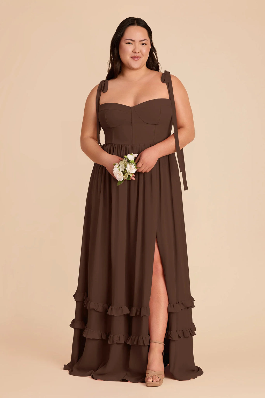 Daphne Espresso alternate view 1 bridesmaid dress