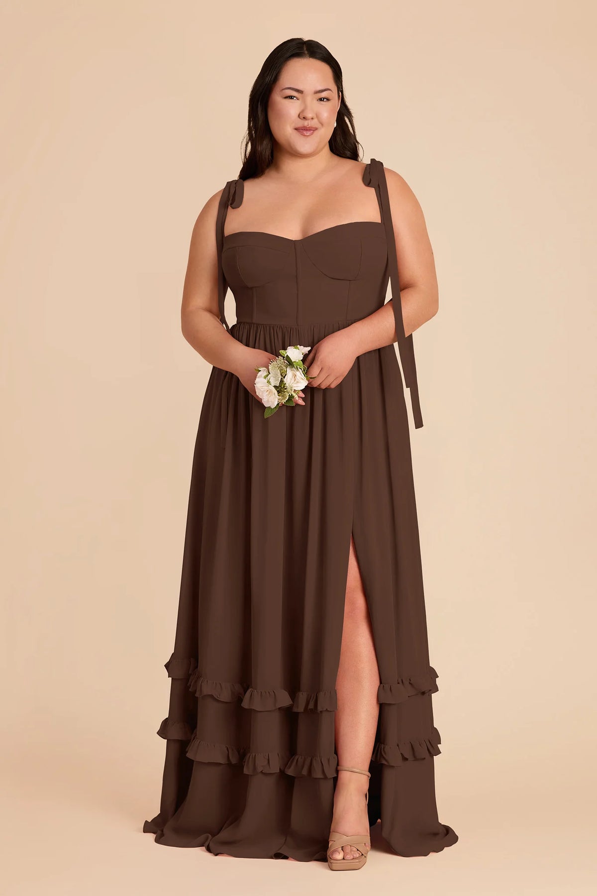 Daphne Espresso alternate view 1 bridesmaid dress