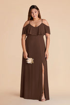 Genevieve Espresso alternate view 1 bridesmaid dress