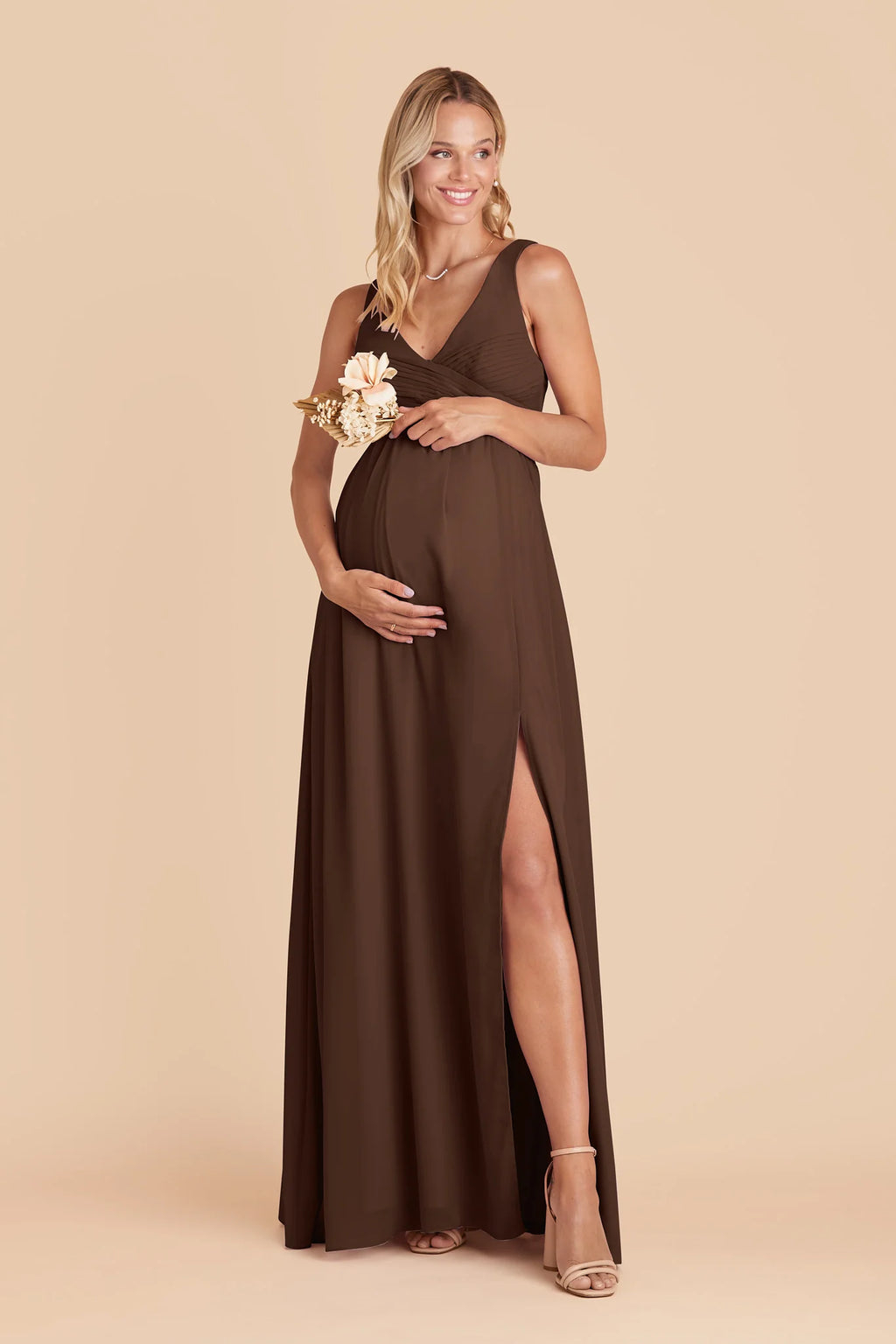 Annelise Espresso alternate view 4 bridesmaid dress