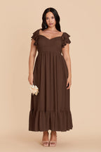 Talia Espresso alternate view 1 bridesmaid dress