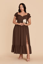 Talia Espresso alternate view 5 bridesmaid dress