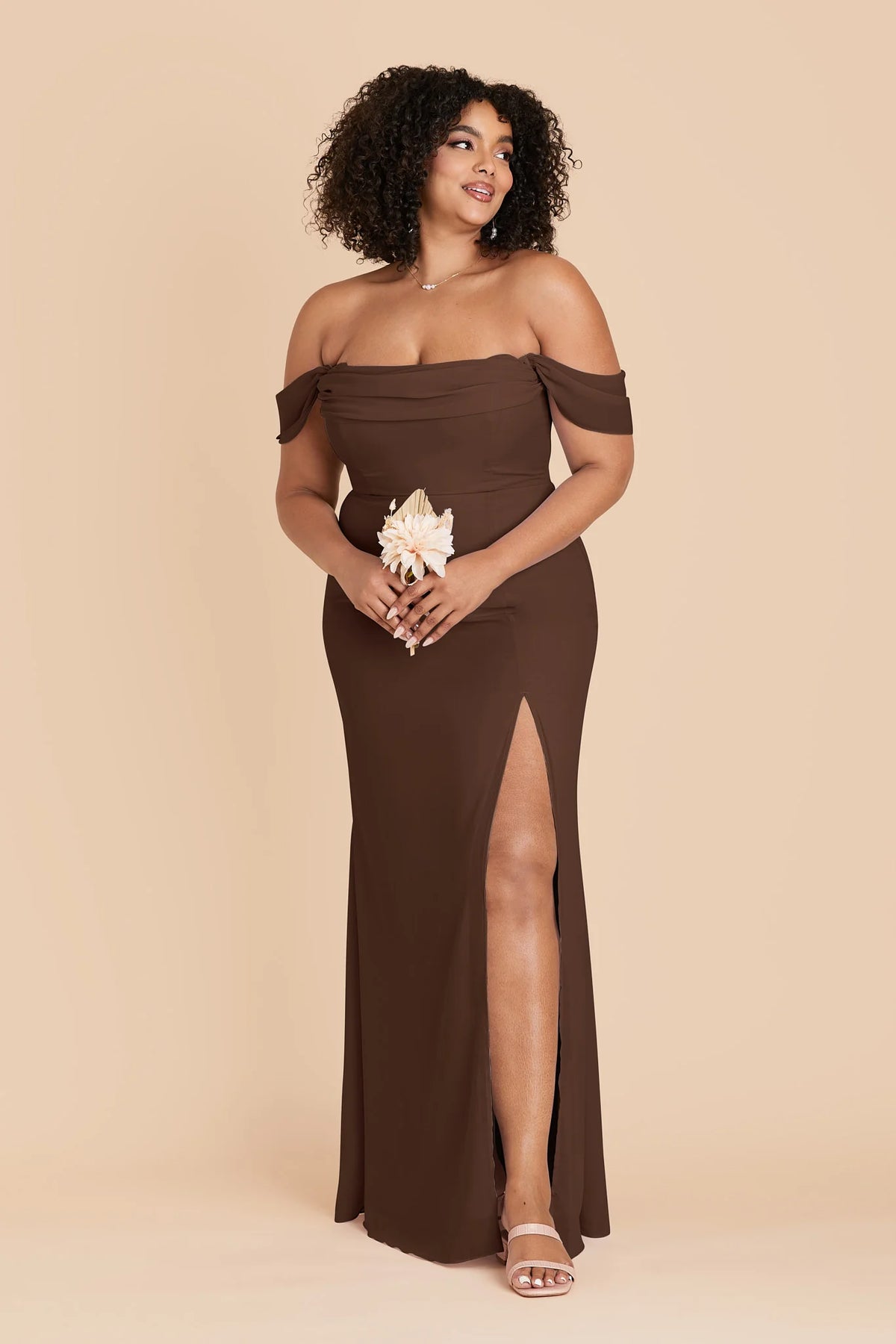 Odessa Espresso alternate view 7 bridesmaid dress