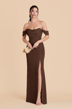 Odessa Espresso alternate view 2 bridesmaid dress